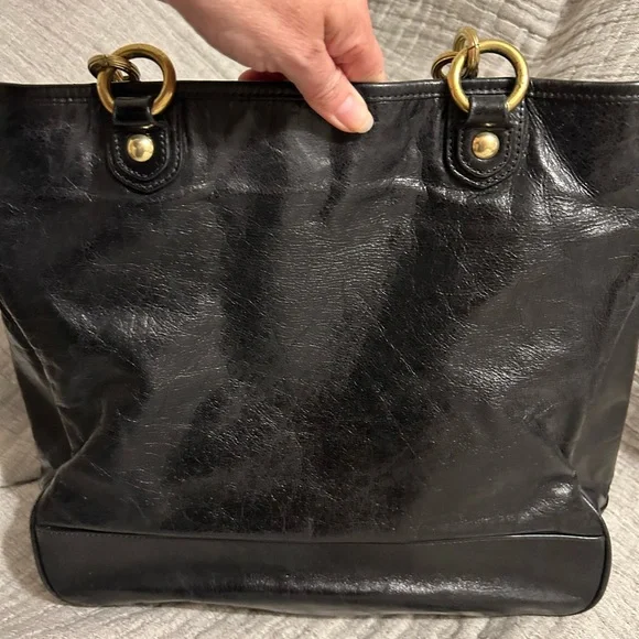 Coach vintage black leather purse - Picture 4 of 11